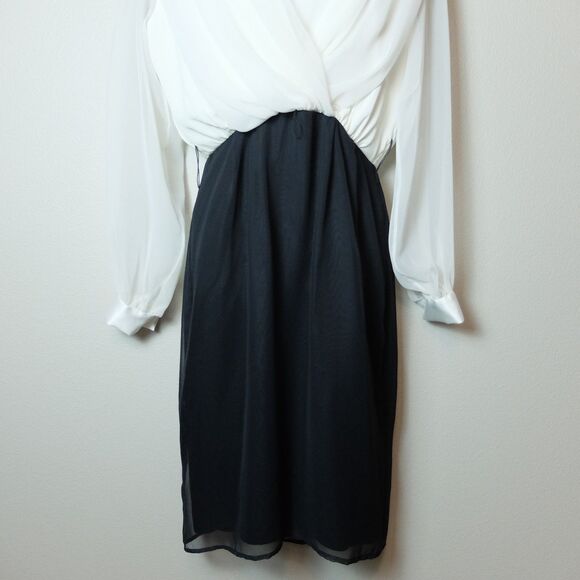 Late Edition Ltd Vintage Black & White Dress Size 8 - Picture 5 of 10